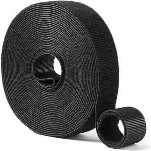 1in x 24ft | Hook and Loop Straps Heavy Duty | Double Sided Self-Gripping Strips | Reusable Multi-Purpose Wrap Roll for Home, Office, Data Center, and More 1in x 24ft | Hook and Loop Straps Heavy Duty | Double Sided Self-Gripping Strips | Reusable Multi-Purpose Wrap Roll for Home, Office, Data Center, and More