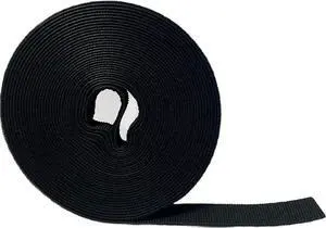 Kable Kontrol Hook and Loop Tape Roll 3/4 Wide x 25 Ft Long Double Sided Heavy Duty Non-Adhesive Non-Sticky Nylon Reusable Fastener Strip Adjustable Strap Wire Organizer Cable Wrap Black Kable Kontrol Hook and Loop Tape Roll 3/4 Wide x 25 Ft Long Double Sided Heavy Duty Non-Adhesive Non-Sticky Nylon Reusable Fastener Strip Adjustable Strap Wire Organizer Cable Wrap Black