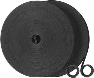 200ft x 1/2 Inch Reusable Cable Ties - Adjustable Cord Straps Cable Management Tape Cord Organization Straps Hook Loop Tape Cord Wrap for Home Office, Wire Bundling and More Black (67 Yards) 200ft x 1/2 Inch Reusable Cable Ties - Adjustable Cord Straps Cable Management Tape Cord Organization Straps Hook Loop Tape Cord Wrap for Home Office, Wire Bundling and More Black (67 Yards)