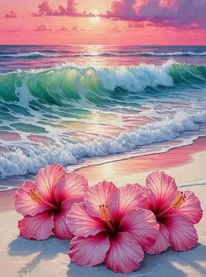 Beach Flower Paint by Numbers Kit for Adults Beginners 12x16In | Easy Adult Paint by Number Kits On Canvas, DIY Acrylic Oil Painting Kits for Home Wall Decor Beach Flower Paint by Numbers Kit for Adults Beginners 12x16In | Easy Adult Paint by Number Kits On Canvas, DIY Acrylic Oil Painting Kits for Home Wall Decor