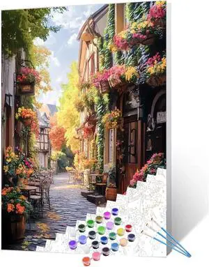 European Architecture Town Paint by Numbers for Adults Rome Scenery DIY Oil Painting Kits for Kids Green Leaves Paintings Pictures Arts Crafts for Home Wall Decor 16x20inch Frameless European Architecture Town Paint by Numbers for Adults Rome Scenery DIY Oil Painting Kits for Kids Green Leaves Paintings Pictures Arts Crafts for Home Wall Decor 16x20inch Frameless