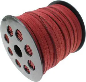 5mm Maroon Faux Suede Leather Cord 40yd for Jewelry Crafts | The leather string lace is versatileperfect for jewelry making, dreamcatchers,necklaces, bracelets & DIY craft projects 5mm Maroon Faux Suede Leather Cord 40yd for Jewelry Crafts | The leather string lace is versatileperfect for jewelry making, dreamcatchers,necklaces, bracelets & DIY craft projects