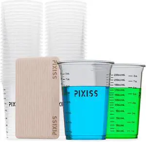 Disposable Epoxy Resin Mixing Cups with Measurements (20-Pack) Mixing Cups for Epoxy Resin, Epoxy Mixing Containers, Epoxy Cups For Epoxy Measuring Cups - 20 Resin Mixing Sticks Disposable Epoxy Resin Mixing Cups with Measurements (20-Pack) Mixing Cups for Epoxy Resin, Epoxy Mixing Containers, Epoxy Cups For Epoxy Measuring Cups - 20 Resin Mixing Sticks