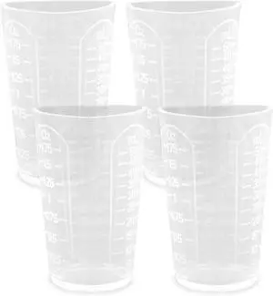 4Pcs Silicone Resin Measuring Cups, Thick Silicone Mixing Pouring Cups with 3 Measurement Units, Non-Stick Silicone Mixing Cups for Epoxy Resin, 50ml 4Pcs Silicone Resin Measuring Cups, Thick Silicone Mixing Pouring Cups with 3 Measurement Units, Non-Stick Silicone Mixing Cups for Epoxy Resin, 50ml