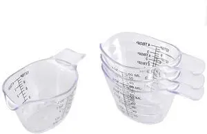 4 Pack Small Measuring Cups, 2oz/60ml Mini Measuring Cup with tsp/Tbsp/oz/ml Markings, Clear Easy-Read Scale for Kitchen, Resin, DIY, Beauty Mixing (4) 4 Pack Small Measuring Cups, 2oz/60ml Mini Measuring Cup with tsp/Tbsp/oz/ml Markings, Clear Easy-Read Scale for Kitchen, Resin, DIY, Beauty Mixing (4)