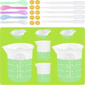 Silicone Measuring Cups for Resin Supplies,Resin Kit for 250ml &100ml Non-Stick Mixing Cups,Silicone Cups for Resin Molds,Epoxy Resin Cups,Cooking,Casting Molds,Jewelry Makin,DIY Crafts Silicone Measuring Cups for Resin Supplies,Resin Kit for 250ml &100ml Non-Stick Mixing Cups,Silicone Cups for Resin Molds,Epoxy Resin Cups,Cooking,Casting Molds,Jewelry Makin,DIY Crafts