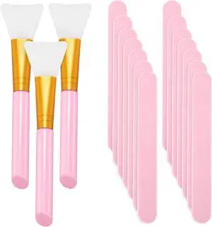 15 Pieces Reusable Stir Sticks Sets Include 12 Pieces Resin Stirring Makeup Sticks and 3 Pieces Silicone Epoxy Brushes for Mixing Resin Epoxy Liquid Facial Cover Paint Making DIY(Pink) 15 Pieces Reusable Stir Sticks Sets Include 12 Pieces Resin Stirring Makeup Sticks and 3 Pieces Silicone Epoxy Brushes for Mixing Resin Epoxy Liquid Facial Cover Paint Making DIY(Pink)