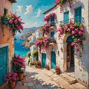 Flowers Scenery Town Paint by Numbers for Adults Beginner, Paint by Number Kits on Canvas, Paint by Easy Acrylic Painting Home Wall Decor 15.7x15.7 inch Flowers Scenery Town Paint by Numbers for Adults Beginner, Paint by Number Kits on Canvas, Paint by Easy Acrylic Painting Home Wall Decor 15.7x15.7 inch