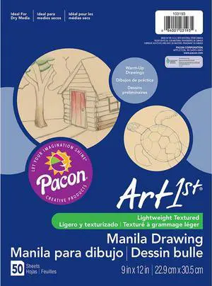 ® PAC103193 Art1st® Drawing Paper, 9" x 12", Manila, 50 Sheets ® PAC103193 Art1st® Drawing Paper, 9" x 12", Manila, 50 Sheets
