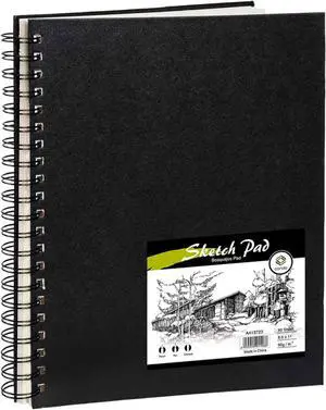 Conda 8.5"x11" Hardbound Sketch Book, 80-Sheets 90gsm Double-Sided Hardcover Sketchbook, Spiral Sketch Pad, Durable Acid Free Drawing Art Paper for Adults Conda 8.5"x11" Hardbound Sketch Book, 80-Sheets 90gsm Double-Sided Hardcover Sketchbook, Spiral Sketch Pad, Durable Acid Free Drawing Art Paper for Adults