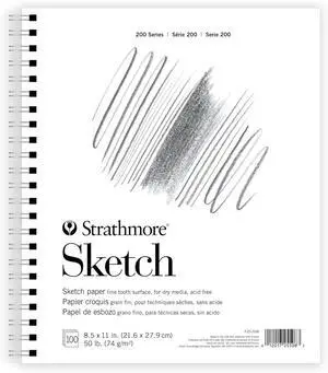 200 Series Sketch Pad, 8.5x11 inch, 100 Sheets, Side Wire - Artist Sketchbook for Drawing, Illustration, Art Class Students 200 Series Sketch Pad, 8.5x11 inch, 100 Sheets, Side Wire - Artist Sketchbook for Drawing, Illustration, Art Class Students