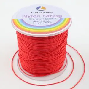 0.8mm Nylon String, Strong Bracelet String, Durable Nylon Cord for Jewelry Making, Bracelets, Beading, Necklaces, Rattail Braiding, Kumihimo, Wind Chimes, Blinds and Handicrafts 0.8mm Nylon String, Strong Bracelet String, Durable Nylon Cord for Jewelry Making, Bracelets, Beading, Necklaces, Rattail Braiding, Kumihimo, Wind Chimes, Blinds and Handicrafts