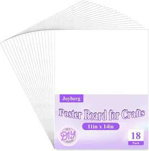 18Pack Poster Board, 11in x 14in White Poster Boards, Posterboard, Poster Board Paper for Crafts, DIY, Drawing 18Pack Poster Board, 11in x 14in White Poster Boards, Posterboard, Poster Board Paper for Crafts, DIY, Drawing