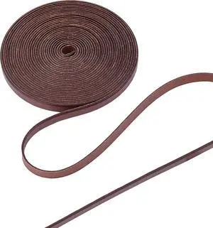 5.5Yds 8mm Flat Genuine Leather Cord String Leather Shoelace Boot Lace Strips Cowhide Braiding String Roll for Jewelry Making DIY Craft Braided Bracelets Belts Keychains(Coconut Brown) 5.5Yds 8mm Flat Genuine Leather Cord String Leather Shoelace Boot Lace Strips Cowhide Braiding String Roll for Jewelry Making DIY Craft Braided Bracelets Belts Keychains(Coconut Brown)