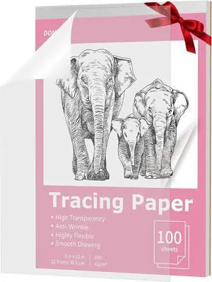 Tracing Paper 9x12 inch,100 Sheets Transfer Paper Transparent Vellum Paper | Translucent Tracing Paper Pads for Pencil, Marker and Ink - Trace Images, Sketch, Preliminary Drawing, Overlays, Pink Tracing Paper 9x12 inch,100 Sheets Transfer Paper Transparent Vellum Paper | Translucent Tracing Paper Pads for Pencil, Marker and Ink - Trace Images, Sketch, Preliminary Drawing, Overlays, Pink