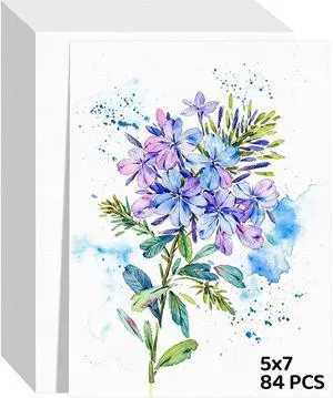84 Sheets Watercolor Paper 5x7, 110lb/230gsm Cold Press Watercolor Paper | Cotton Water Color Paper Bulk, White Drawing Paper for Sketching, Acrylic, Gouache, Watercolor Supplies for kids Adults 84 Sheets Watercolor Paper 5x7, 110lb/230gsm Cold Press Watercolor Paper | Cotton Water Color Paper Bulk, White Drawing Paper for Sketching, Acrylic, Gouache, Watercolor Supplies for kids Adults
