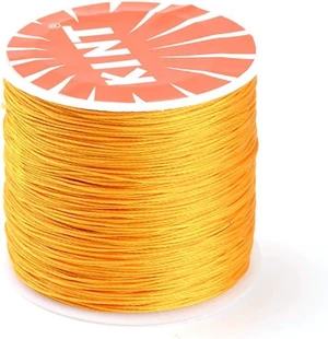 Elecrelive 119Yards Gold Waxed Polyester Cord Thick Beading Braided Thread | 0.5mm Bracelet Necklace Macrame String Wire Rattail Satin Silk Cord for Jewelry Making Crafting Supplies Elecrelive 119Yards Gold Waxed Polyester Cord Thick Beading Braided Thread | 0.5mm Bracelet Necklace Macrame String Wire Rattail Satin Silk Cord for Jewelry Making Crafting Supplies