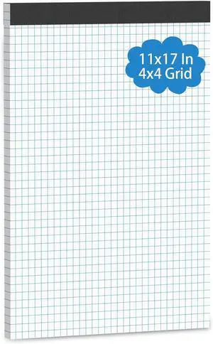 Large Graph Paper Pad 11 x 17 Grid Paper 30 Sheets 4x4 Graph Ruled Paper | Blueprint Quadrille Pad Engineering Paper Drafting Paper Graft Paper for Architect Engineer Designer Mathematician Draftsman Large Graph Paper Pad 11 x 17 Grid Paper 30 Sheets 4x4 Graph Ruled Paper | Blueprint Quadrille Pad Engineering Paper Drafting Paper Graft Paper for Architect Engineer Designer Mathematician Draftsman