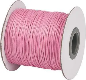 85 Yards 1mm EnvironmentalKorean Waxed Polyester Cord Hot Pink Beading String Threads Knotting Braiding Round Cord Ropes for DIY Craft Bracelet Macrame Necklace Jewelry Making 85 Yards 1mm EnvironmentalKorean Waxed Polyester Cord Hot Pink Beading String Threads Knotting Braiding Round Cord Ropes for DIY Craft Bracelet Macrame Necklace Jewelry Making