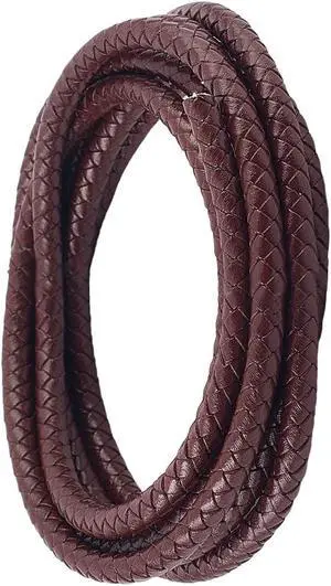2.19 Yards Braided Genuine Leather Cord for Jewelry Making 6MM Round Woven Brown Real Leather String Lace Rope Bolo Cording for Crafting Necklace Bracelets Braiding Beading DIY Projects 2.19 Yards Braided Genuine Leather Cord for Jewelry Making 6MM Round Woven Brown Real Leather String Lace Rope Bolo Cording for Crafting Necklace Bracelets Braiding Beading DIY Projects