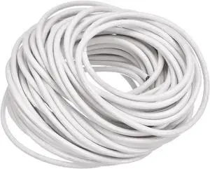 Round Leather Cord, 11 Yards 3mm Braiding Lacing String for Purse Handbag Shoelace DIY Crafts Bracelet Making, Pure White Round Leather Cord, 11 Yards 3mm Braiding Lacing String for Purse Handbag Shoelace DIY Crafts Bracelet Making, Pure White