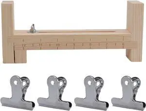 Paracord Jig Bracelet Maker, Adjustable Wooden Braiding Tool with Clips | DIY Weaving Kit with 4 Metal Clips for Bracelets, Belts, Keychains and Lanyards, Suitable for Beginners Paracord Jig Bracelet Maker, Adjustable Wooden Braiding Tool with Clips | DIY Weaving Kit with 4 Metal Clips for Bracelets, Belts, Keychains and Lanyards, Suitable for Beginners