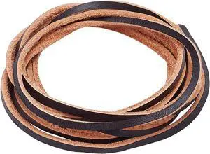 6.5ft Flat Genuine Leather Cord 3mm(1/8") Leather Braiding String Brown Strips Cord for Jewelry Making Shoe Lace Braided Bracelets Necklaces Handbags 6.5ft Flat Genuine Leather Cord 3mm(1/8") Leather Braiding String Brown Strips Cord for Jewelry Making Shoe Lace Braided Bracelets Necklaces Handbags