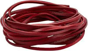 5M x 3mm Flat Leather Cord Genuine Leather Strip 2mm Thick Cowhide Leather String Braiding Thread Rope for Bracelets Neckacle Jewellery Making Boot Lace Belts DIY Beading Crafts, Dark Red 5M x 3mm Flat Leather Cord Genuine Leather Strip 2mm Thick Cowhide Leather String Braiding Thread Rope for Bracelets Neckacle Jewellery Making Boot Lace Belts DIY Beading Crafts, Dark Red