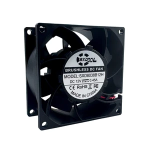 SXDOOL SXD8038B12H Potted DC Cooling Fan, 80 x 80 x 38 mm, 12V DC SXDOOL SXD8038B12H Potted DC Cooling Fan, 80 x 80 x 38 mm, 12V DC