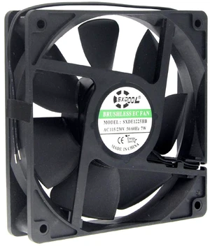 SXDOOL SXDE1225HB EC Axial Cooling Fan, 120 x 120 x 25 mm, 115/230V AC, Dual Ball Bearing SXDOOL SXDE1225HB EC Axial Cooling Fan, 120 x 120 x 25 mm, 115/230V AC, Dual Ball Bearing