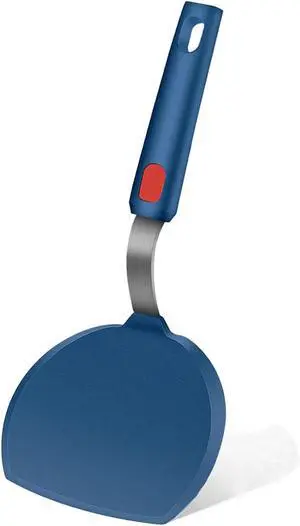 Silicone Spatula,Heat Resistant Kitchen Utensils for Nonstick Cookware, Spatulas Turner with Seamless Thin Edges for Pancakes, Eggs, Fish (Half-Round blue) Silicone Spatula,Heat Resistant Kitchen Utensils for Nonstick Cookware, Spatulas Turner with Seamless Thin Edges for Pancakes, Eggs, Fish (Half-Round blue)