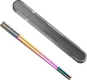 Metal Chopsticks Reusable 1 Pair,Portable,Colorful Waterdrop Diamond Metal Chopsticks Reusable 1 Pair,Portable,Colorful Waterdrop Diamond