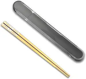 Stainless Steel Chopsticks for Travel With Case Golden 1 Pair Boho Style Stainless Steel Chopsticks for Travel With Case Golden 1 Pair Boho Style