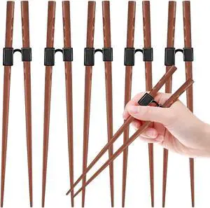 LYART 5 Pairs Reusable Training Chopsticks Beginners for Kids Adults Learners, Japanese Wooden Chopsticks Trainers Set, Dishwasher Safe, L8.86Inch (2.Tortoiseshell) LYART 5 Pairs Reusable Training Chopsticks Beginners for Kids Adults Learners, Japanese Wooden Chopsticks Trainers Set, Dishwasher Safe, L8.86Inch (2.Tortoiseshell)