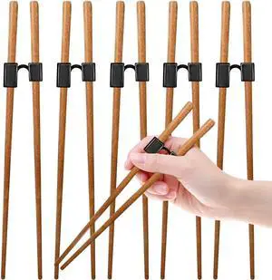 LYART 5 Pairs Reusable Training Chopsticks Beginners for Kids Adults Learners, Japanese Wooden Chopsticks Trainers Set, Dishwasher Safe, L8.86Inch (3.Rosewood) LYART 5 Pairs Reusable Training Chopsticks Beginners for Kids Adults Learners, Japanese Wooden Chopsticks Trainers Set, Dishwasher Safe, L8.86Inch (3.Rosewood)