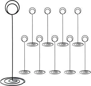 Table Number Holders, 10PCS Place Card Holder, Photo Holder (8.7" Black) Table Number Holders, 10PCS Place Card Holder, Photo Holder (8.7" Black)
