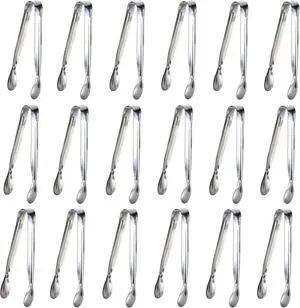 18PCS Mini Tongs for Appetizers, 5Inch Serving Tongs, Ice Tong Appetizer Tong, Small Tongs for Serving Food, Kitchen Utensils for Sugar Cubes, Coffee, Charcuterie Board (Silver-18pcs) 18PCS Mini Tongs for Appetizers, 5Inch Serving Tongs, Ice Tong Appetizer Tong, Small Tongs for Serving Food, Kitchen Utensils for Sugar Cubes, Coffee, Charcuterie Board (Silver-18pcs)
