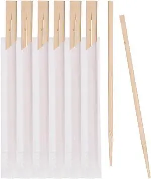 Prestee 50 Pairs Disposable Wooden Chopsticks - Individually Wrapped for Hygiene - 8-Inch Wood Chopstick - Utensils for Sushi, Noodles, and Takeout - Smooth, Splinter-Proof Design Prestee 50 Pairs Disposable Wooden Chopsticks - Individually Wrapped for Hygiene - 8-Inch Wood Chopstick - Utensils for Sushi, Noodles, and Takeout - Smooth, Splinter-Proof Design