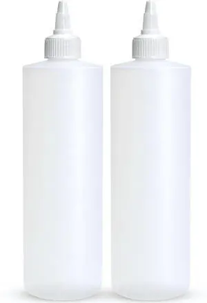 BRIGHTFROM Condiment Squeeze Bottles, 16 OZ Empty Squirt Bottle with Twist Top Cap, Leak Proof - Great for Ketchup, Mustard, Syrup, Sauces, Dressing, Oil, Arts and Crafts, BPA FREE Plastic - 2 PACK BRIGHTFROM Condiment Squeeze Bottles, 16 OZ Empty Squirt Bottle with Twist Top Cap, Leak Proof - Great for Ketchup, Mustard, Syrup, Sauces, Dressing, Oil, Arts and Crafts, BPA FREE Plastic - 2 PACK