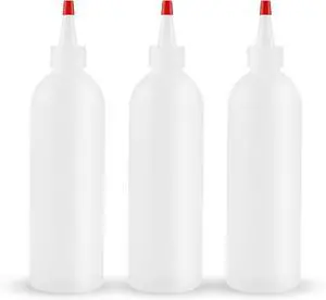 Ninsula 3Pcs Squeeze Bottles, 10 Oz Plastic Condiment Squeeze Bottles with Red Twist Top Cap, Empty Squeeze Bottles for Sauces, Ketchup, Mustard, Syrup, Oil, Dressings, Travel, Lab and Crafts Ninsula 3Pcs Squeeze Bottles, 10 Oz Plastic Condiment Squeeze Bottles with Red Twist Top Cap, Empty Squeeze Bottles for Sauces, Ketchup, Mustard, Syrup, Oil, Dressings, Travel, Lab and Crafts