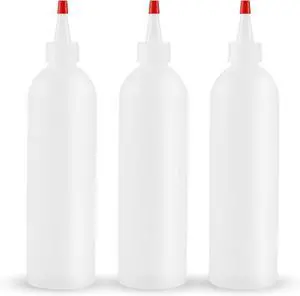 Ninsula 3Pcs Squeeze Bottles, 12 Oz Plastic Condiment Squeeze Bottles with Red Twist Top Cap, Empty Squeeze Bottles for Sauces, Ketchup, Mustard, Syrup, Oil, Dressings, Travel, Lab and Crafts Ninsula 3Pcs Squeeze Bottles, 12 Oz Plastic Condiment Squeeze Bottles with Red Twist Top Cap, Empty Squeeze Bottles for Sauces, Ketchup, Mustard, Syrup, Oil, Dressings, Travel, Lab and Crafts