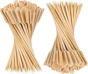 4.7 Inch Bamboo Skewers, 300 PCS Bamboo Paddle Wood Picks, Toothpicks for Appetizers, Cocktail Picks for Drinks, Food Picks, BBQ, Sandwich, Barbecue Snacks. 4.7 Inch Bamboo Skewers, 300 PCS Bamboo Paddle Wood Picks, Toothpicks for Appetizers, Cocktail Picks for Drinks, Food Picks, BBQ, Sandwich, Barbecue Snacks.