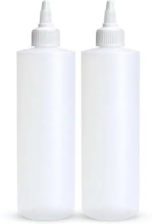 BRIGHTFROM Condiment Squeeze Bottles, 8 OZ Empty Squirt Bottle with Twist Top Cap, Leak Proof - Great for Ketchup, Mustard, Syrup, Sauces, Dressing, Oil, Arts and Crafts, BPA FREE Plastic - 2 PACK BRIGHTFROM Condiment Squeeze Bottles, 8 OZ Empty Squirt Bottle with Twist Top Cap, Leak Proof - Great for Ketchup, Mustard, Syrup, Sauces, Dressing, Oil, Arts and Crafts, BPA FREE Plastic - 2 PACK