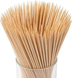 8 Inch 100PCS Natural Bamboo Skewers for Kabob, Fruit, Corn Dog 8 Inch 100PCS Natural Bamboo Skewers for Kabob, Fruit, Corn Dog