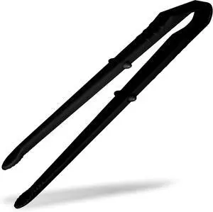 Chip Tong 7.3" Mini Snack Tong Black Plastic Body Serrated Tips Chip Tong 7.3" Mini Snack Tong Black Plastic Body Serrated Tips