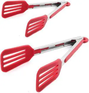 Cooking Tongs 9" and 12" Stainless Steel Kitchen Silicone Serving Tongs Cooking Tongs 9" and 12" Stainless Steel Kitchen Silicone Serving Tongs