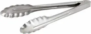 Winco Coiled Spring Extra Heavyweight Stainless Steel Utility Tong, 9-Inch Winco Coiled Spring Extra Heavyweight Stainless Steel Utility Tong, 9-Inch