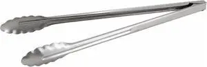 Winco Coiled Spring Heavyweight Stainless Steel Utility Tong, 16-Inch Winco Coiled Spring Heavyweight Stainless Steel Utility Tong, 16-Inch