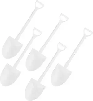 Ouliget Mini Shovel Shape Spoons,Cute Disposable Plastic Dessert Spoons,Ice Cream Dessert Spoon Shovels,100 Pcs,White,4.7 Inch. Ouliget Mini Shovel Shape Spoons,Cute Disposable Plastic Dessert Spoons,Ice Cream Dessert Spoon Shovels,100 Pcs,White,4.7 Inch.