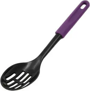 Chef Craft Basic Nylon Slotted Spoon, 11.5 inch, Purple Chef Craft Basic Nylon Slotted Spoon, 11.5 inch, Purple